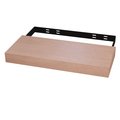 Designs Of Distinction 10" x 24" Contemporary Floating Shelf, Red Oak 01MFL102410AK1